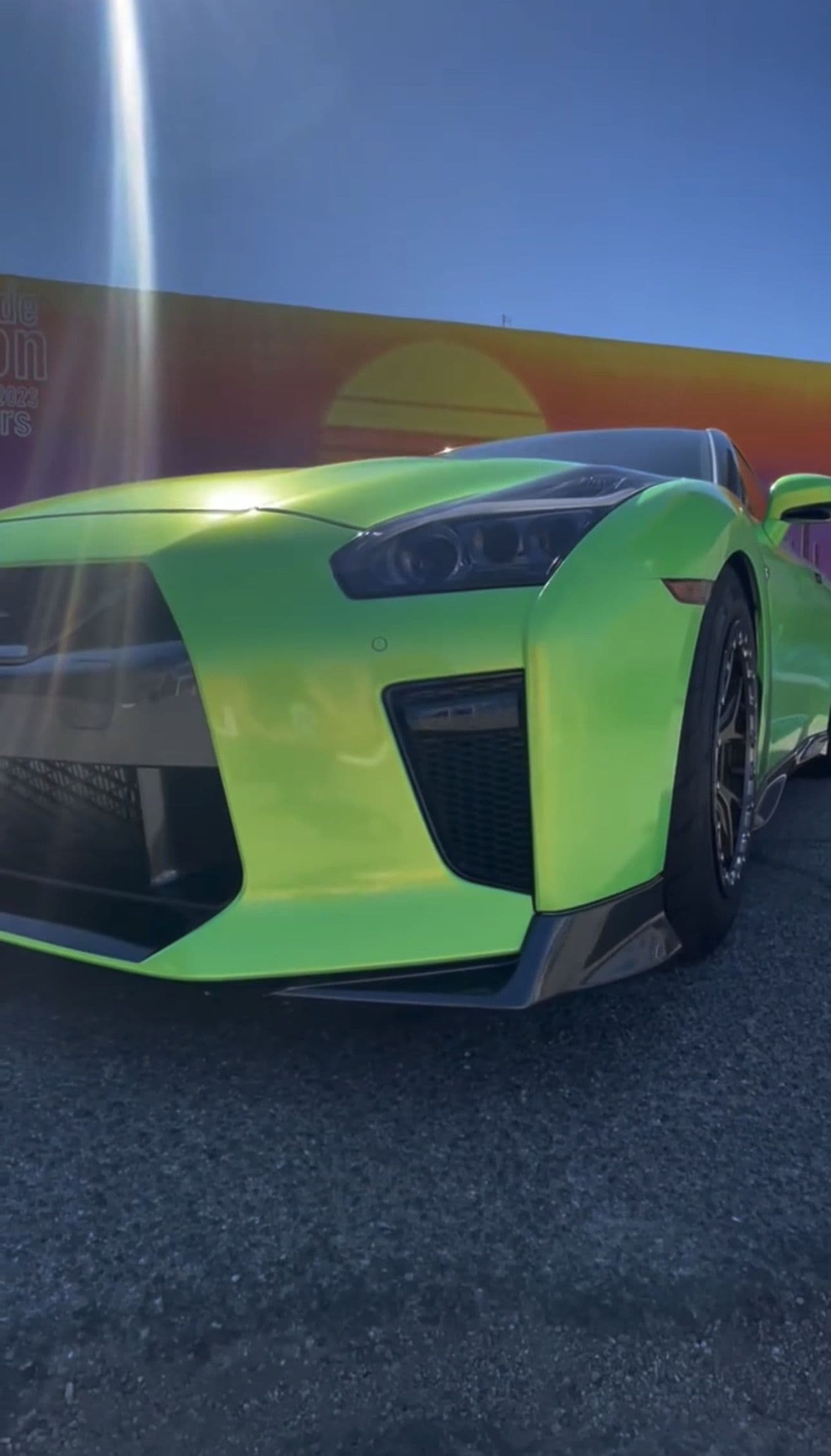 Metallic Screamin Green on Nissan GT-R — Clear Choice Autoshield