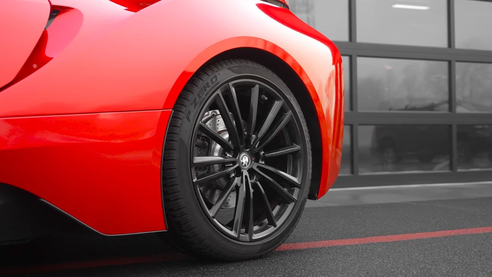 Liquid Cardinal Red on BMW i8 — Detail Driven