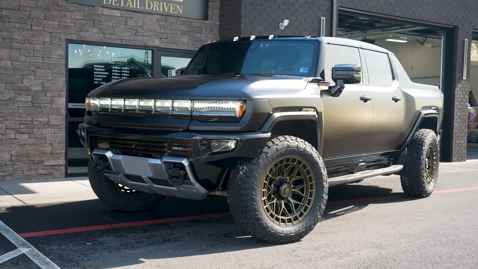 Satin Black on GMC Hummer EV