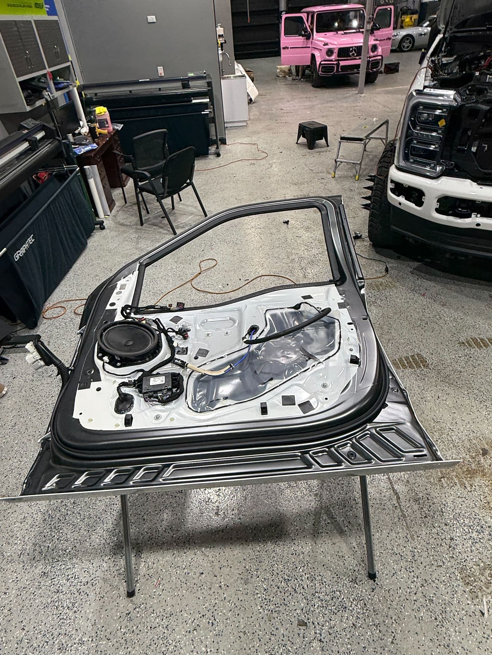 Satin Dark Gray on Ford F-450 — Exotic Solutions