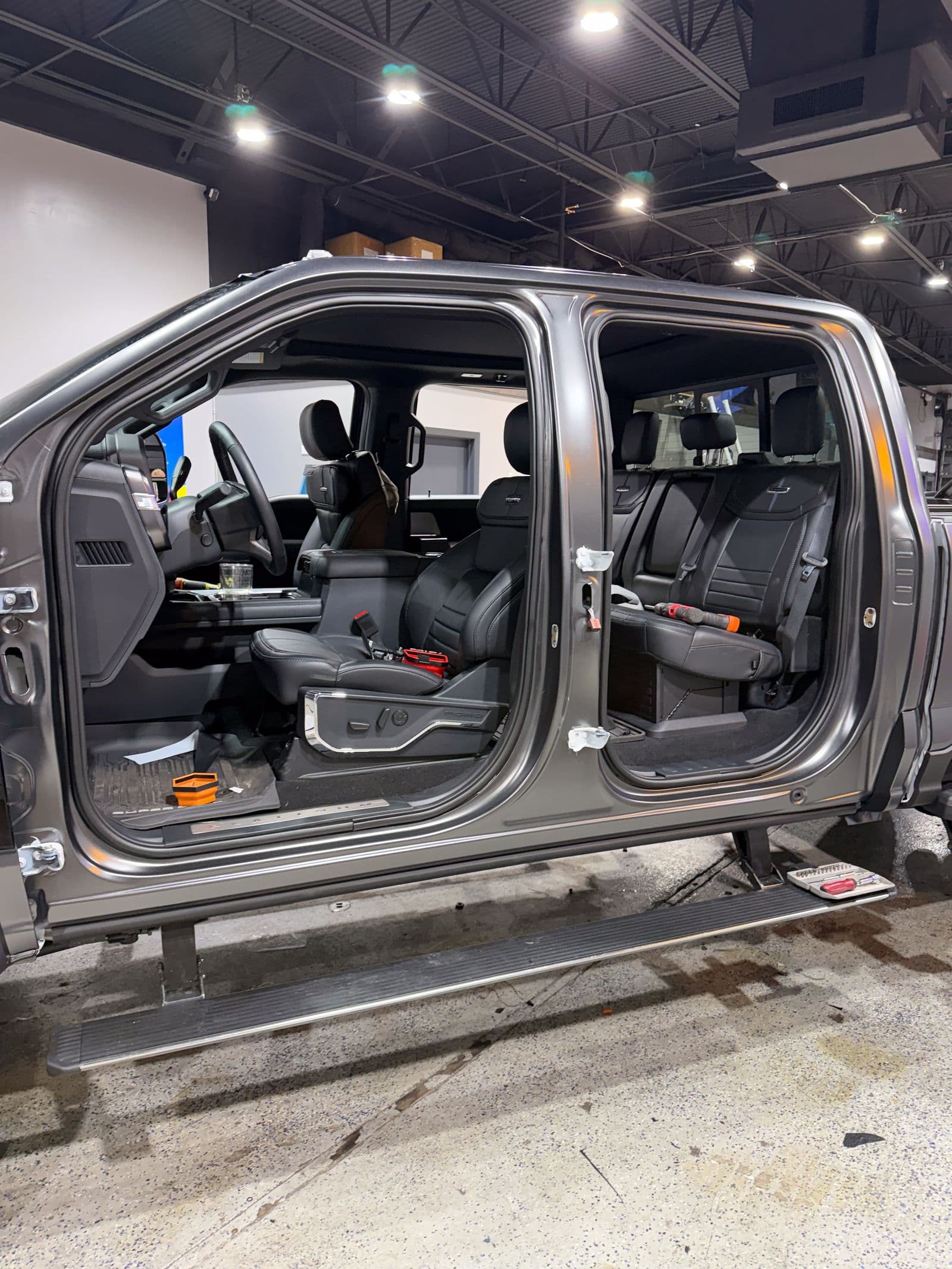 Satin Dark Gray on Ford F-450 — Exotic Solutions
