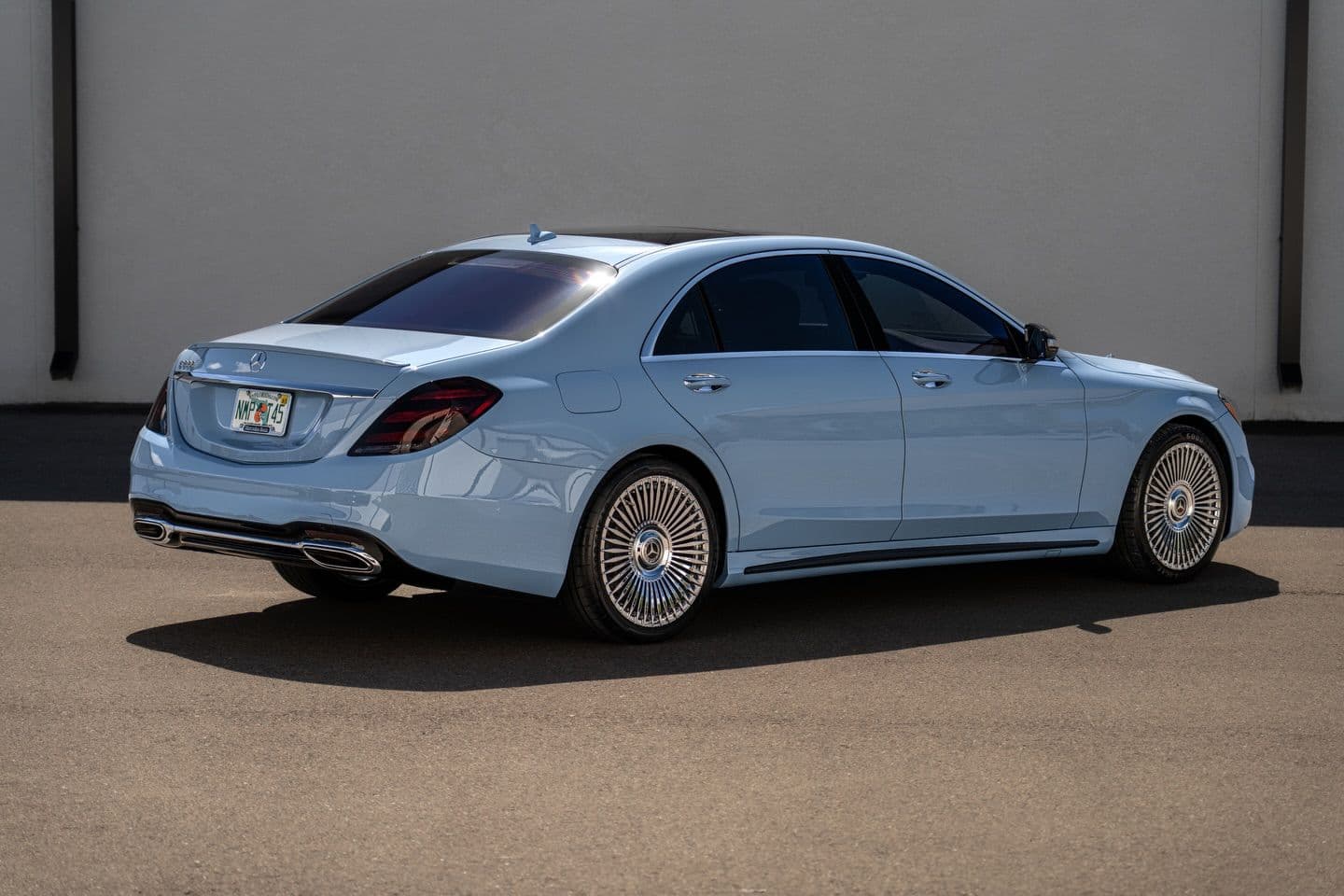 China Blue on Mercedes-Benz S-Class — Sage Auto Studios