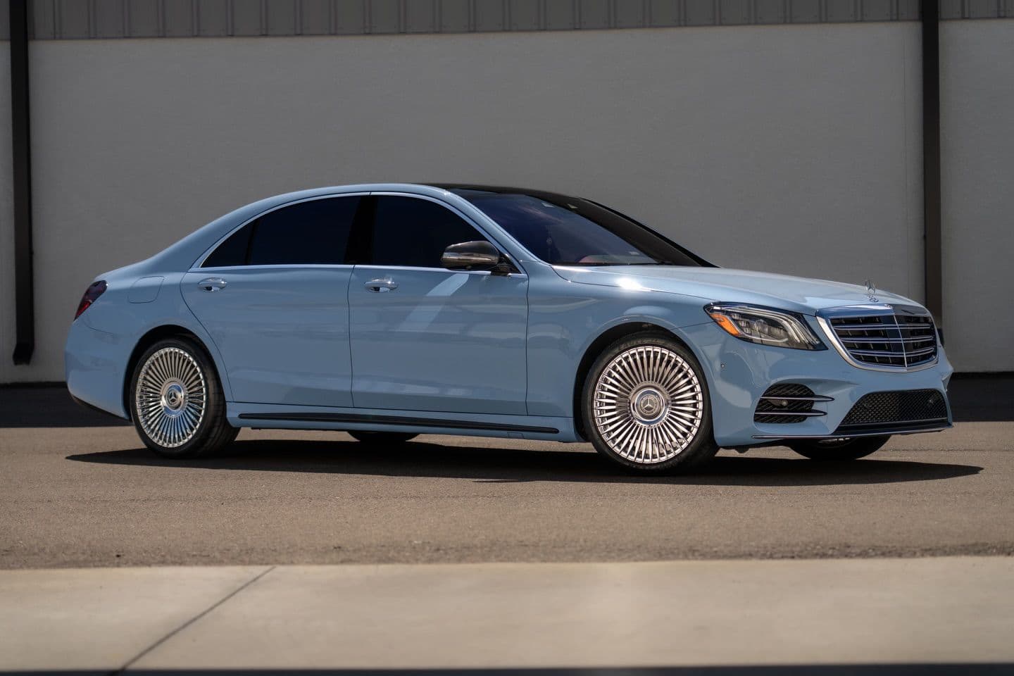 China Blue on Mercedes-Benz S-Class — Sage Auto Studios