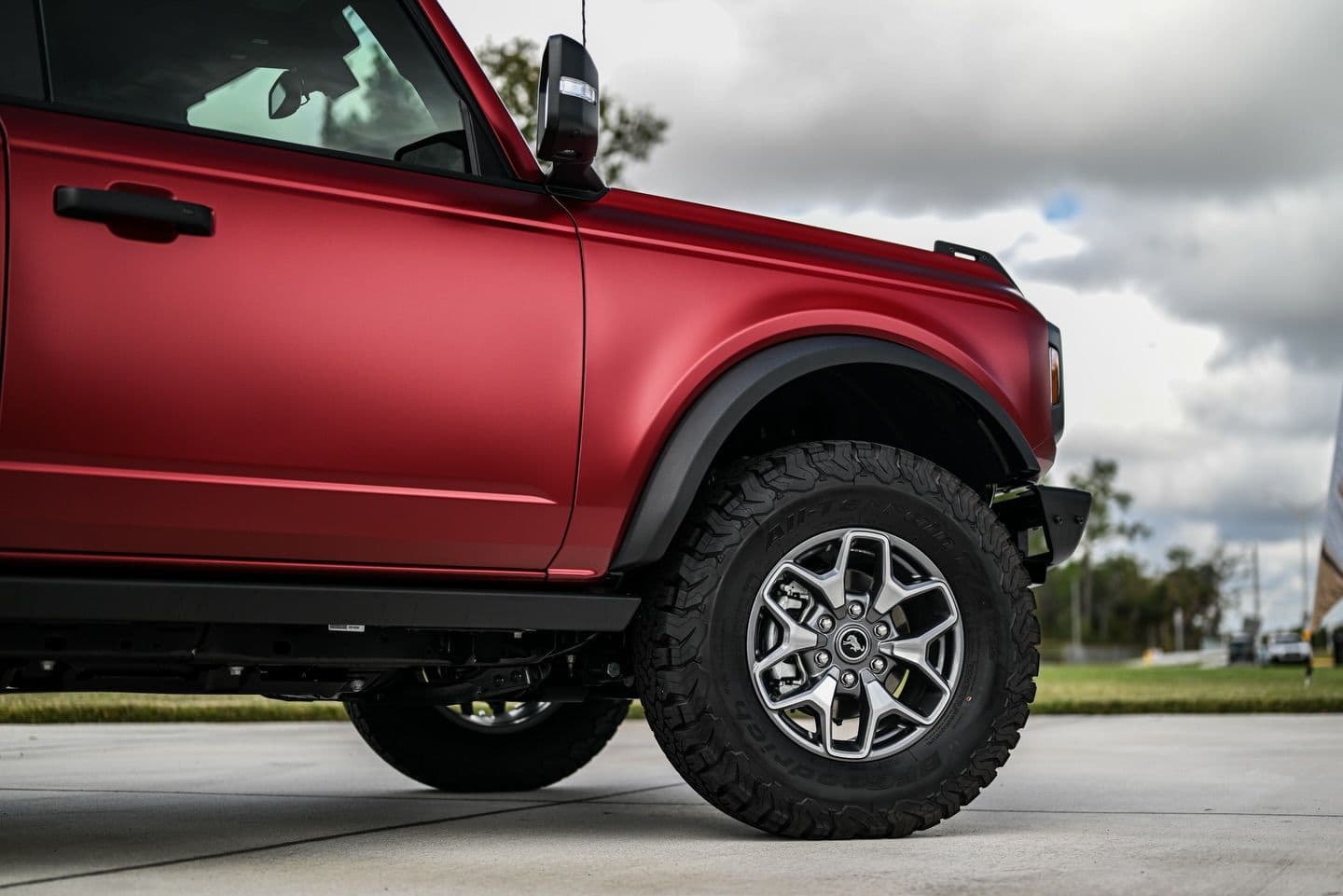 Satin Metallic Ruby Red on Ford Bronco — Sage Auto Studios
