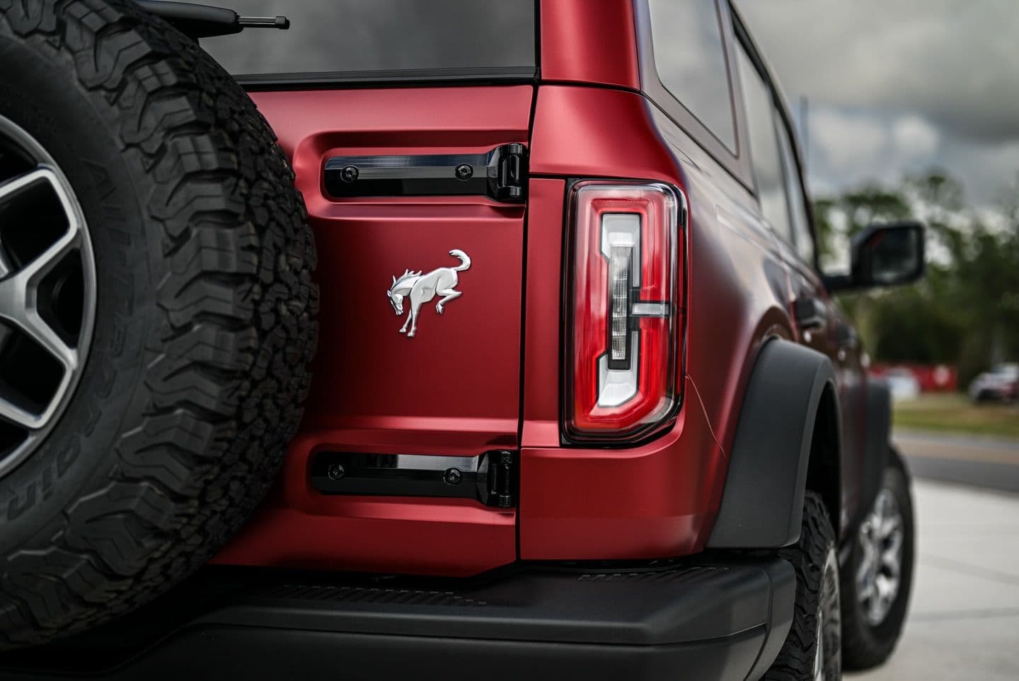 Satin Metallic Ruby Red on Ford Bronco — Sage Auto Studios