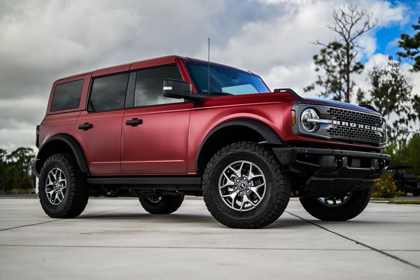 Satin Metallic Ruby Red on Ford Bronco — Sage Auto Studios