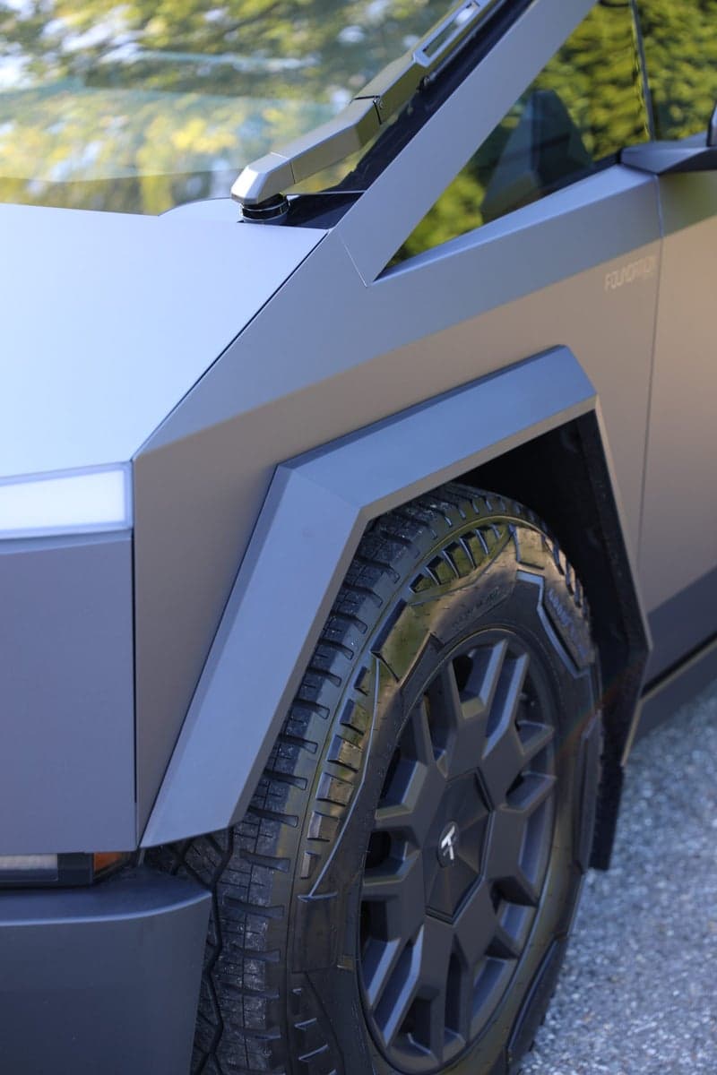 Satin Blue Steel on Tesla Cybertruck