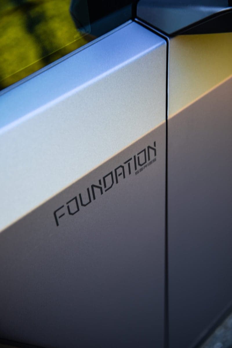 Satin Blue Steel on Tesla Cybertruck