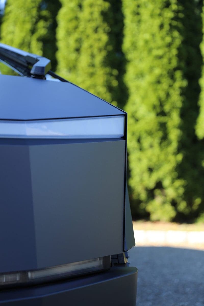 Satin Blue Steel on Tesla Cybertruck